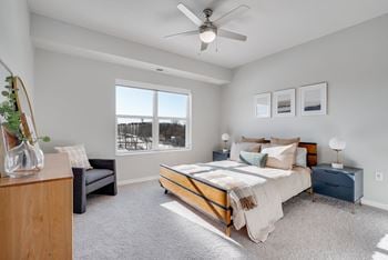 Carpeted bedrooms